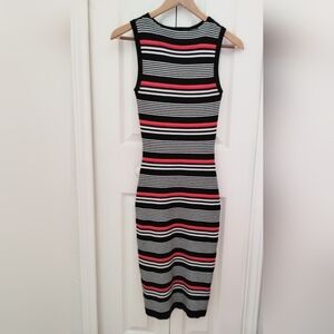 Sleeveless striped Sweater Dress